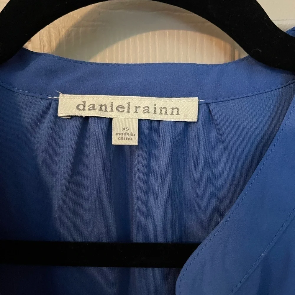 Daniel Rainn Navy Blue Dress Drawstring Waist 3/4 Sleeves - Picture 5 of 11